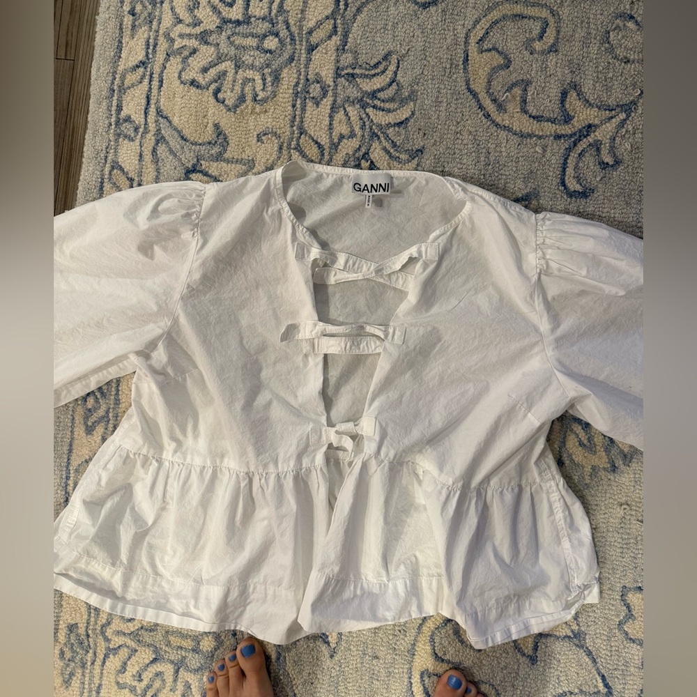 Ganni Tie Top